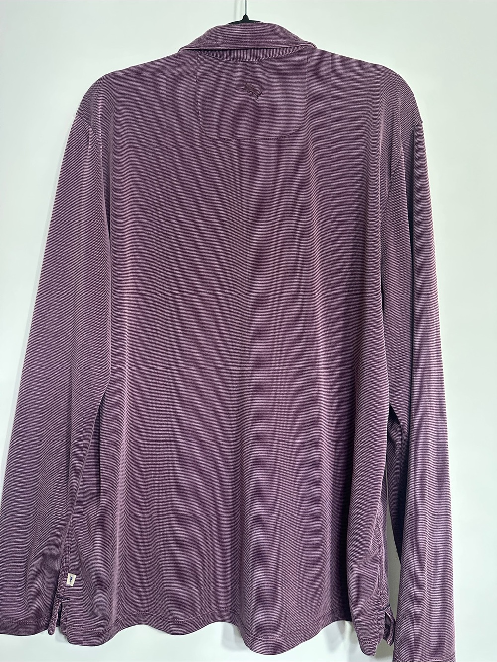 Tommy Bahama Men's Long Sleeve Polo Shirt size XL Mauve Purple - Picture 12 of 16